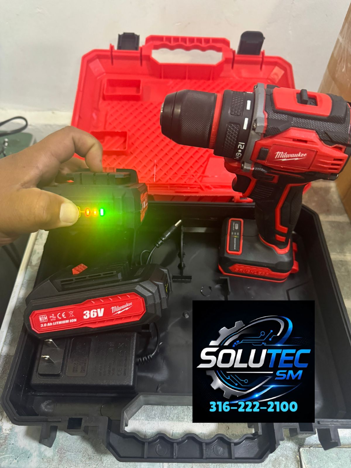 Taladro inalámbrico Milwaukee 36V