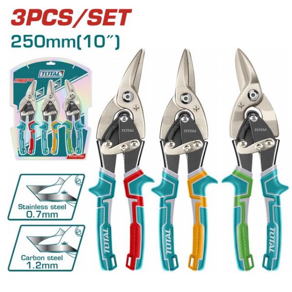 TIJERA LAMINA IZQUIERDA RECTA DERECHA X3 PCS TOTAL