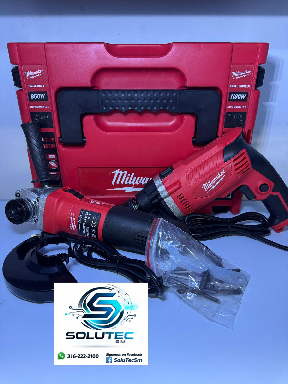 Combo Taladro/Pulidora Milwaukee 110V