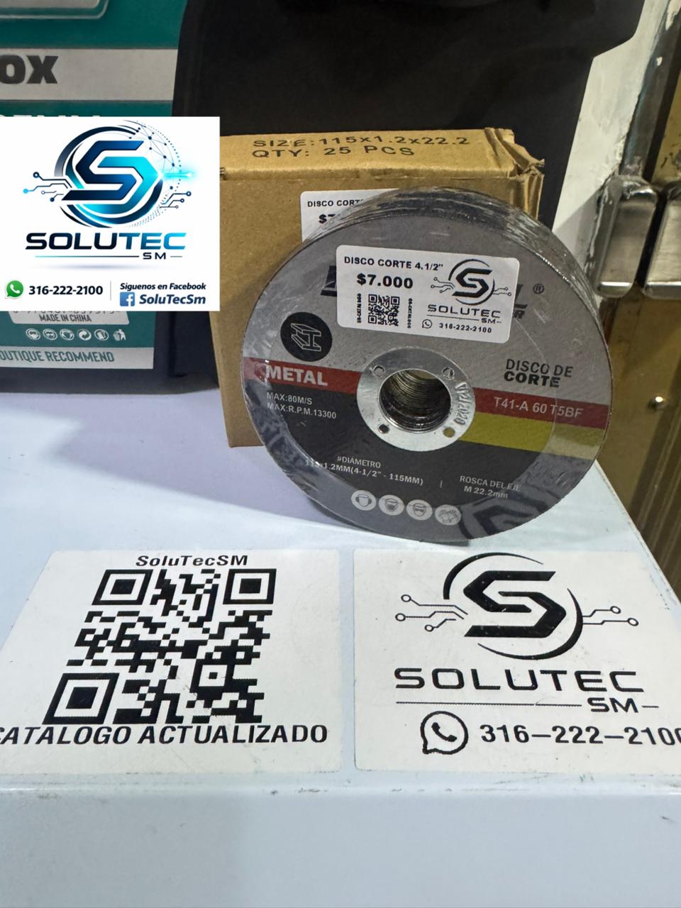 Disco De Corte 4 1/2"