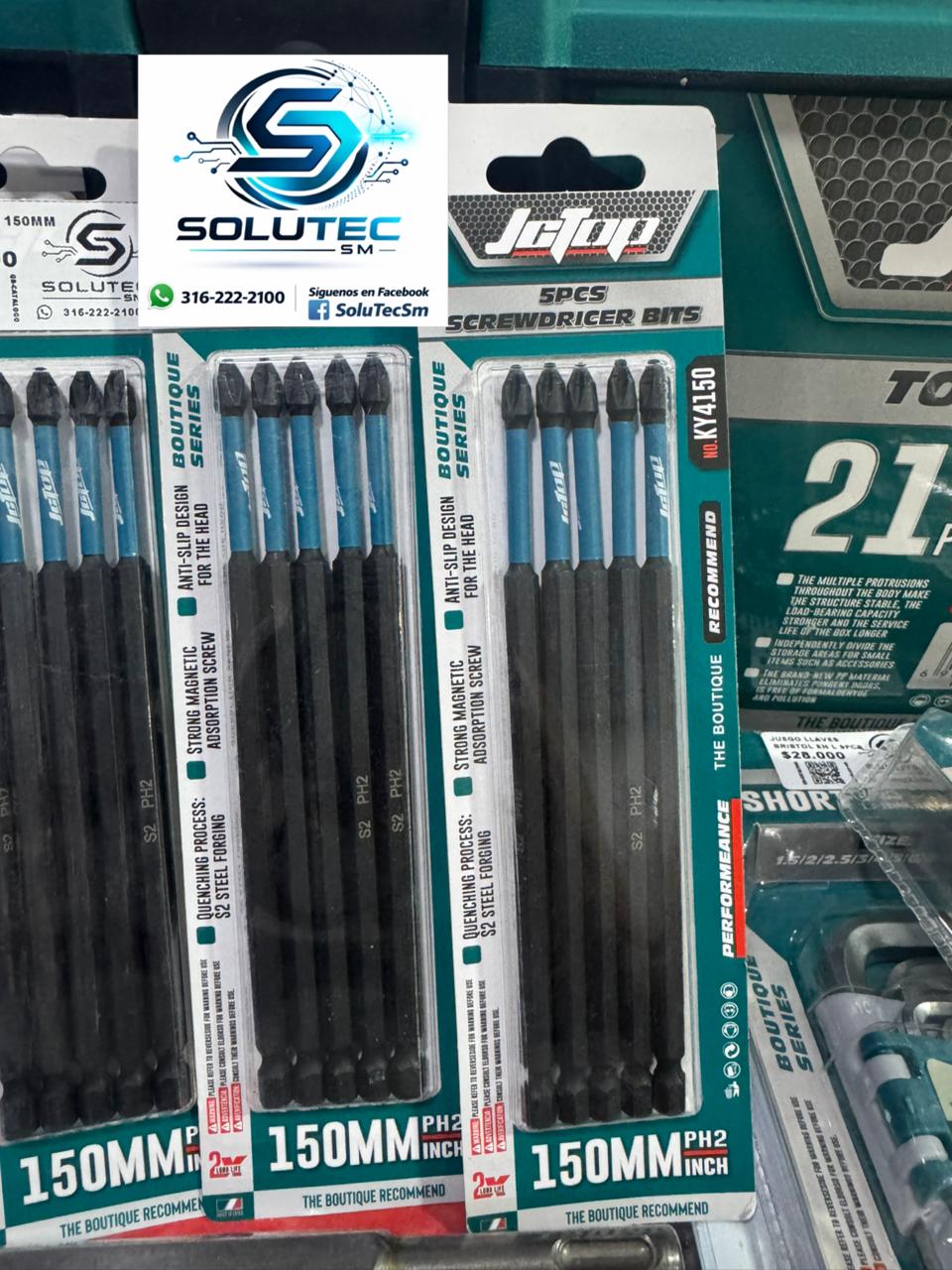 SET PUNTAS 150MM X5PCS